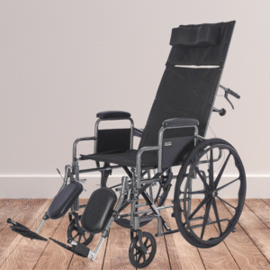 Silver Sport Recliner with Vinyl Upholstery - Thumbnail Image 2