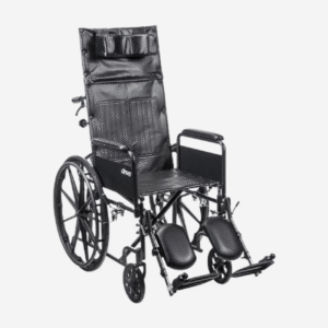 Silver Sport Recliner with Vinyl Upholstery - Thumbnail Image 1