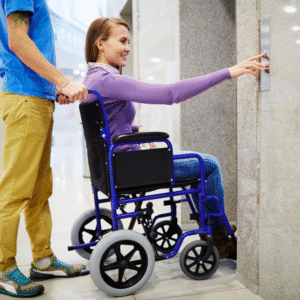 22" Bariatric Aluminum Transport Chair - Thumbnail Image 2