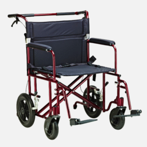 22" Bariatric Aluminum Transport Chair - Thumbnail Image 1
