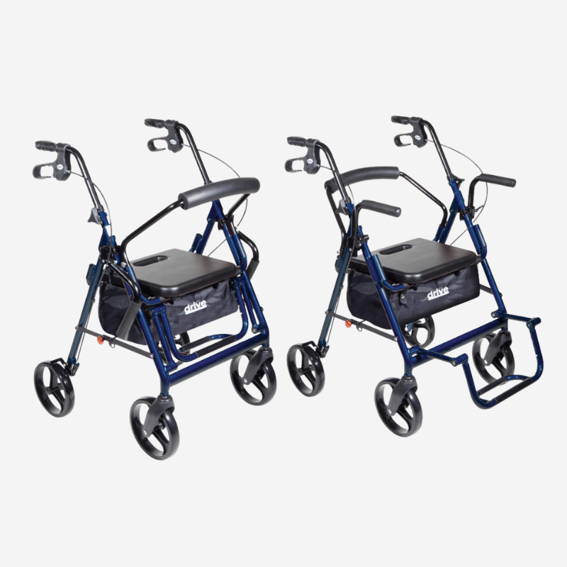 Duet Rollator/Transport Chair, 8" Casters - Image 3