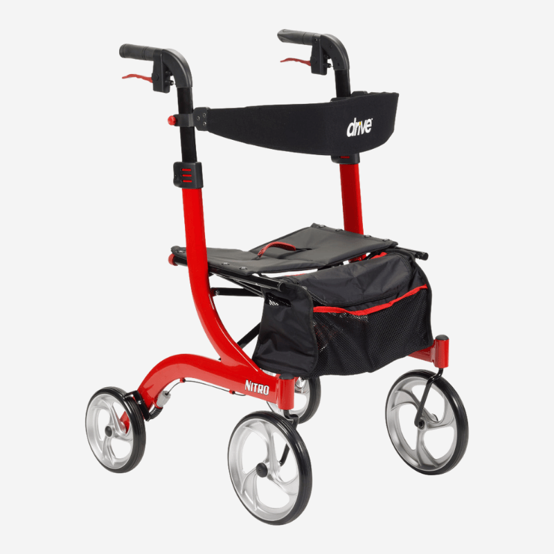 Nitro Aluminum Rollator, 10 Casters (1)