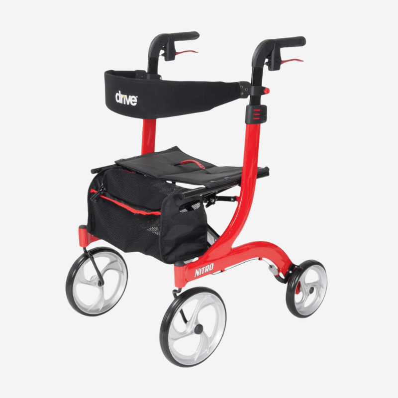 Nitro Aluminum Rollator, 10 Casters (2) (1)