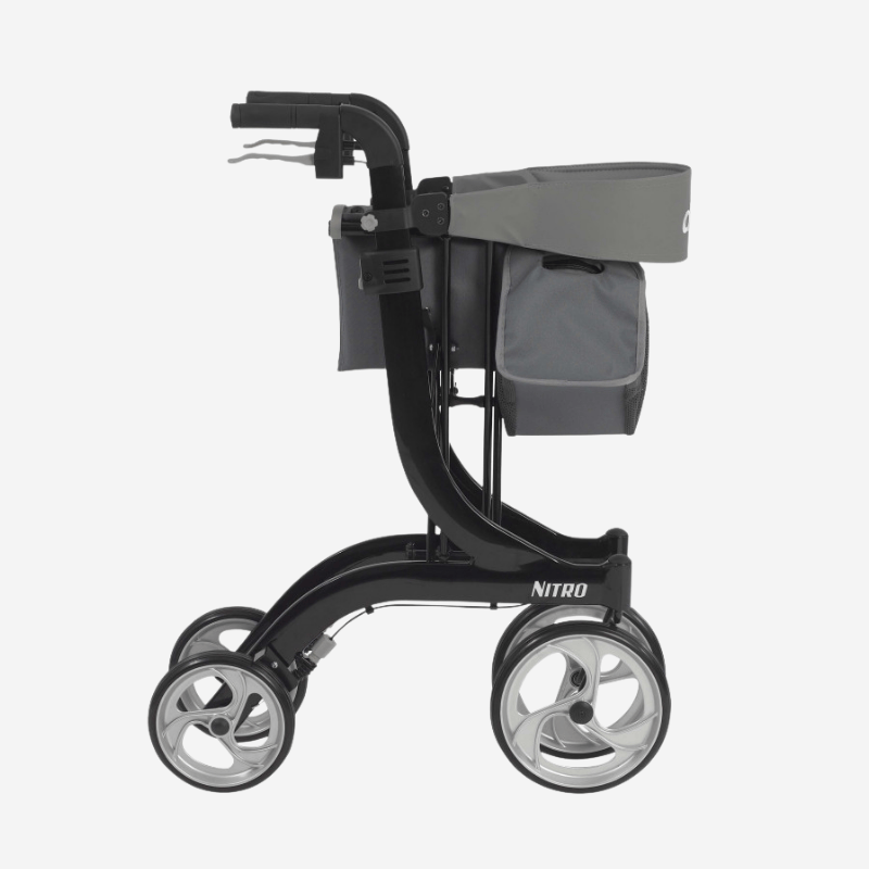 Nitro Aluminum Rollator, 10 Casters