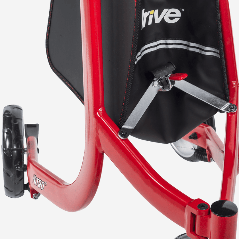Nitro® 3-Wheel Rollator wheel down view